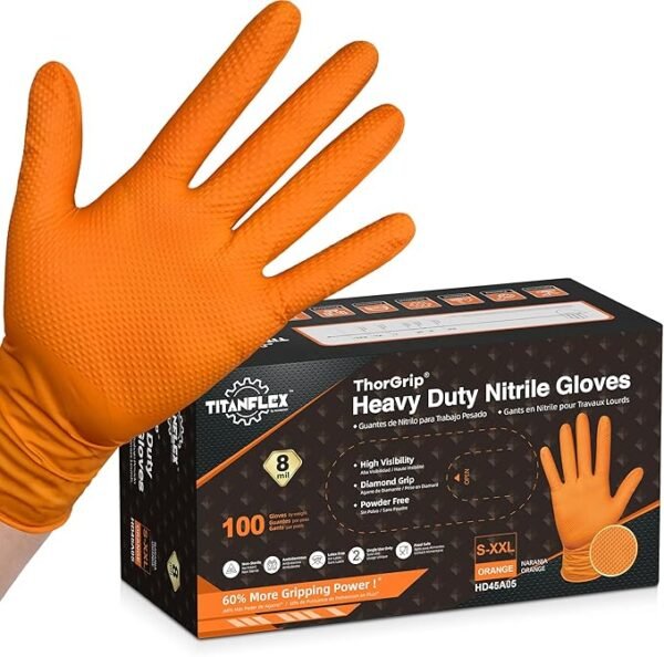 TitanFlex Thor Grip Heavy Duty Industrial Orange